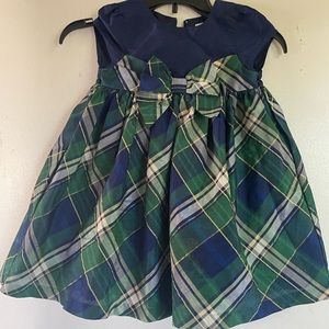 Blue and Green Holiday Dress